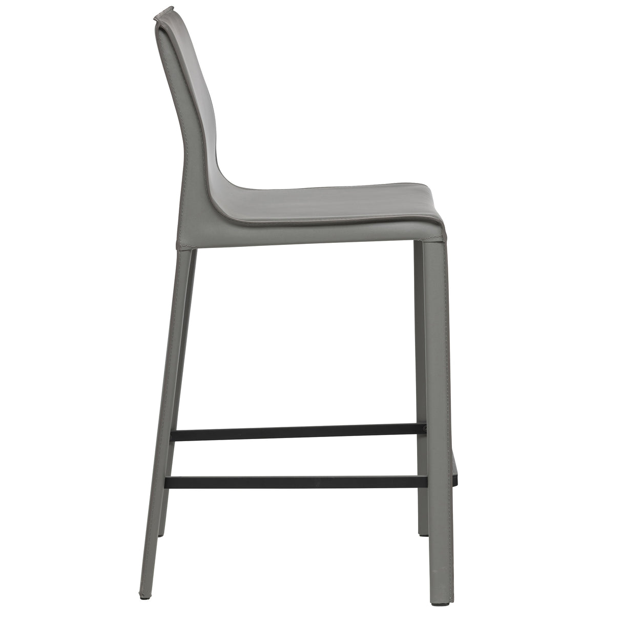 STAN Modern Leather Counter Stool