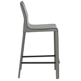 STAN Modern Leather Counter Stool