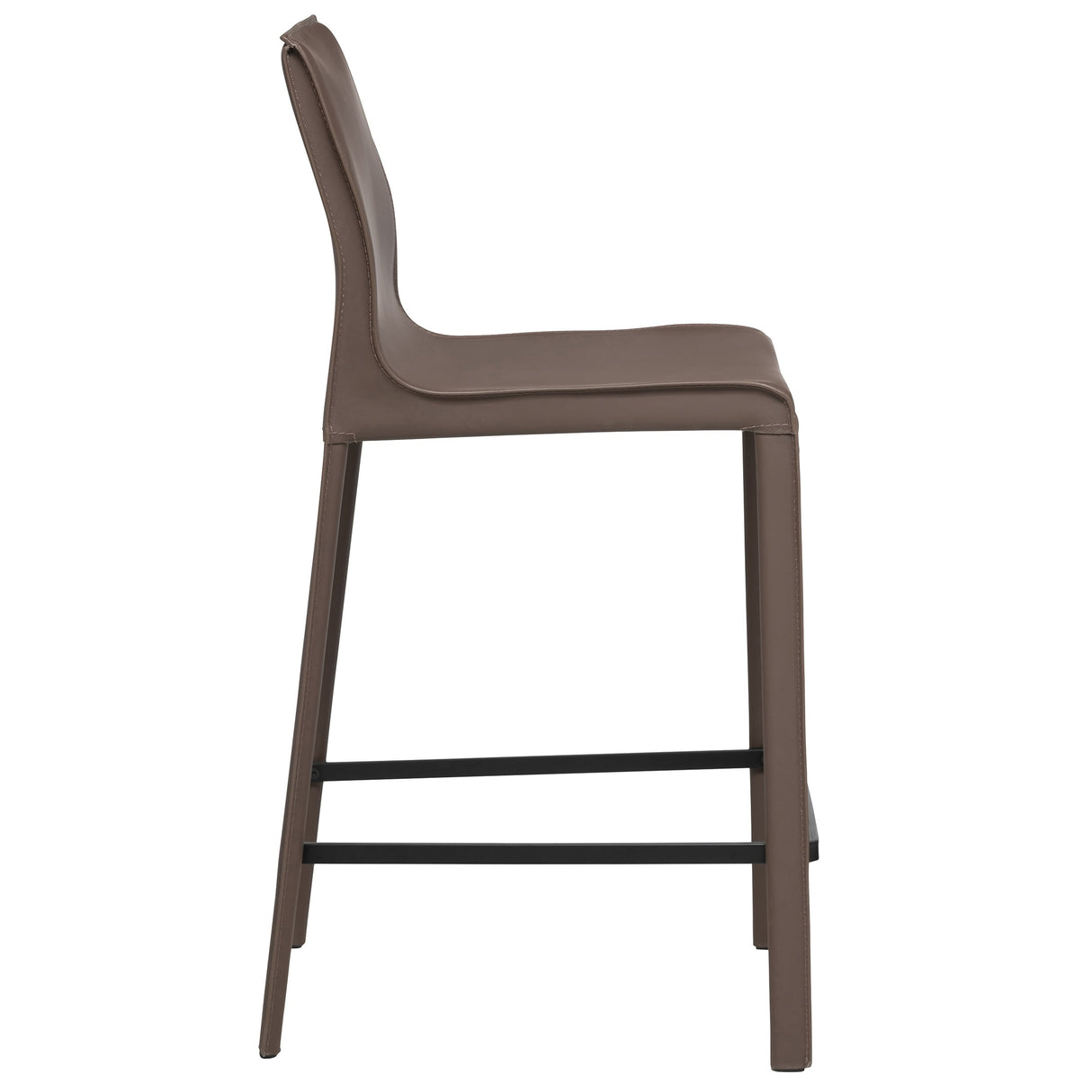STAN Modern Leather Counter Stool