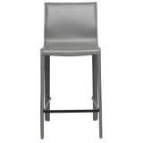 STAN Modern Leather Counter Stool