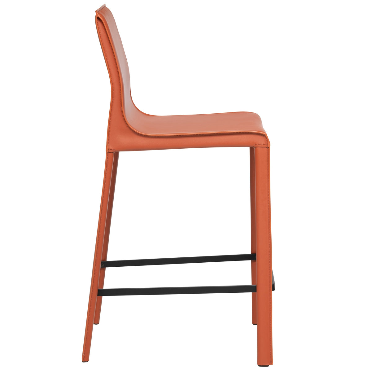 STAN Modern Leather Counter Stool