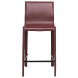 STAN Modern Leather Counter Stool