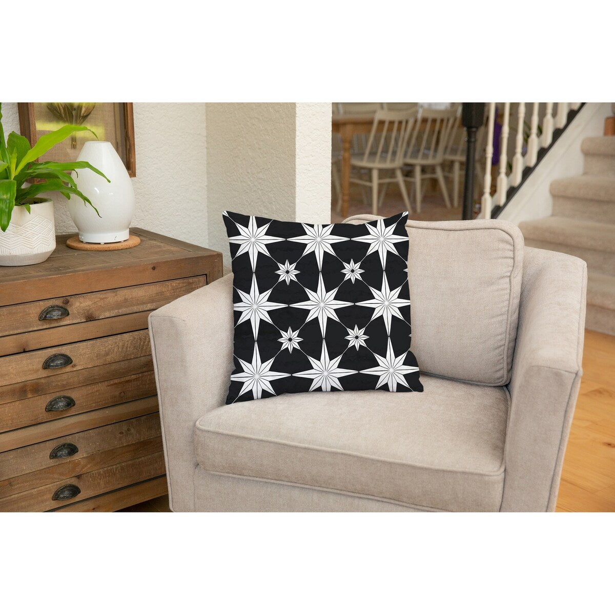 STAR STRUCK CHARCOAL Accent Pillow by Kavka Designs