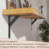 STARBY JetStream Heavy Duty Shelf Bracket Kit (Set of 2)