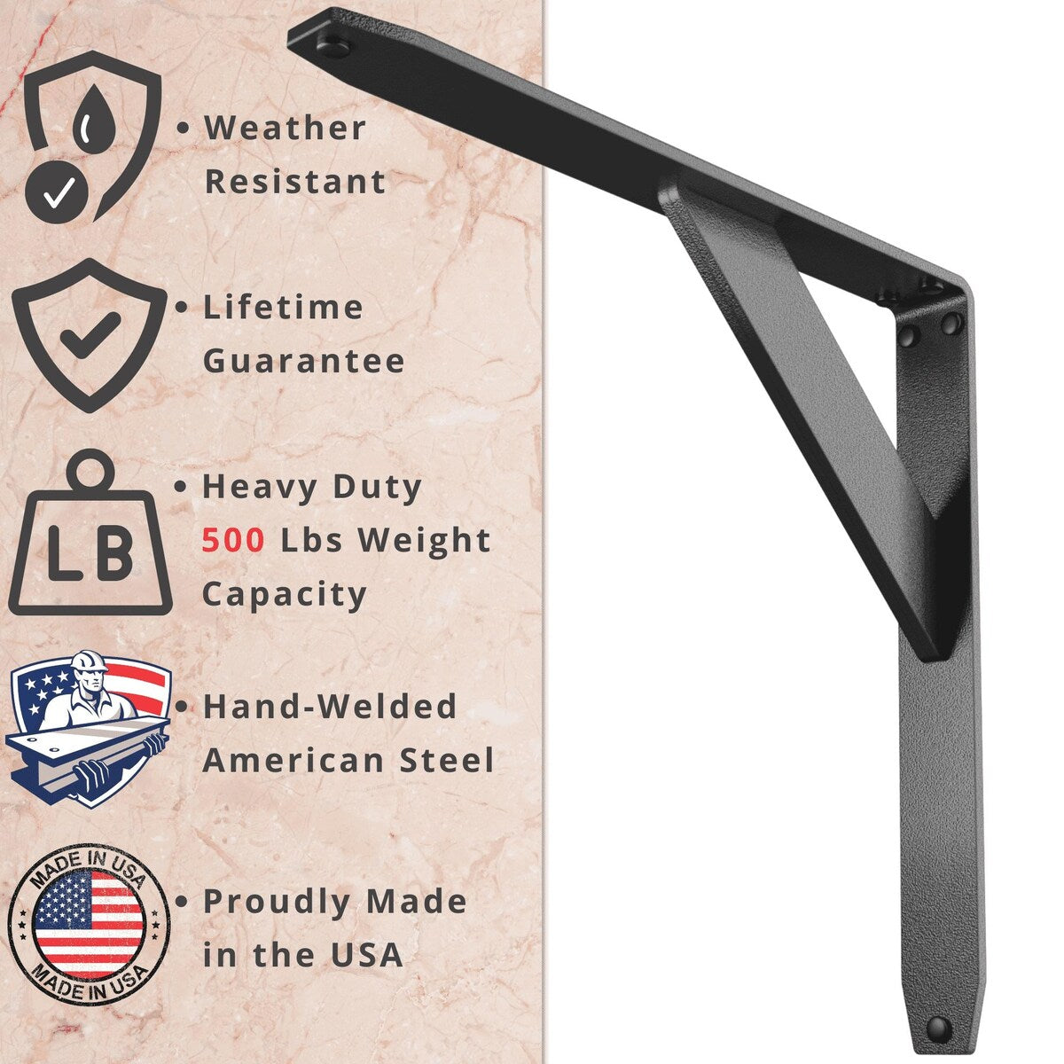 STARBY JetStream Heavy Duty Shelf Bracket Kit (Set of 2)