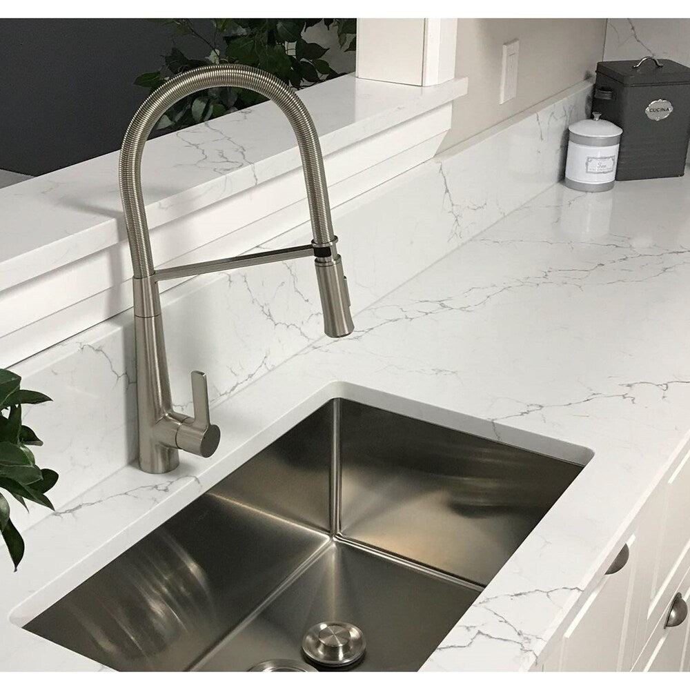 STYLISH Kitchen Faucet,One Handle,Brushed Nickel, Pull down, K108B - 19" x 7,12"