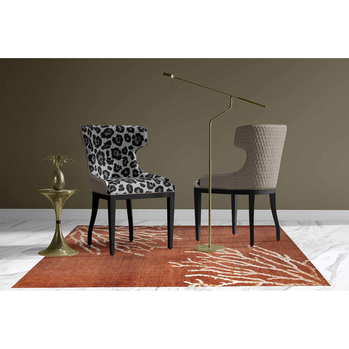 SULTANA BURNT ORANGE DESTRESSED Area Rug by Kavka Designs