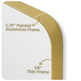 SUMMER STAR Gold Flat Wall Mirror - 22x30