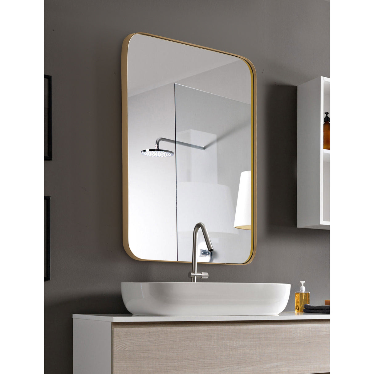 SUMMER STAR Gold Wall Mirror - 22x30