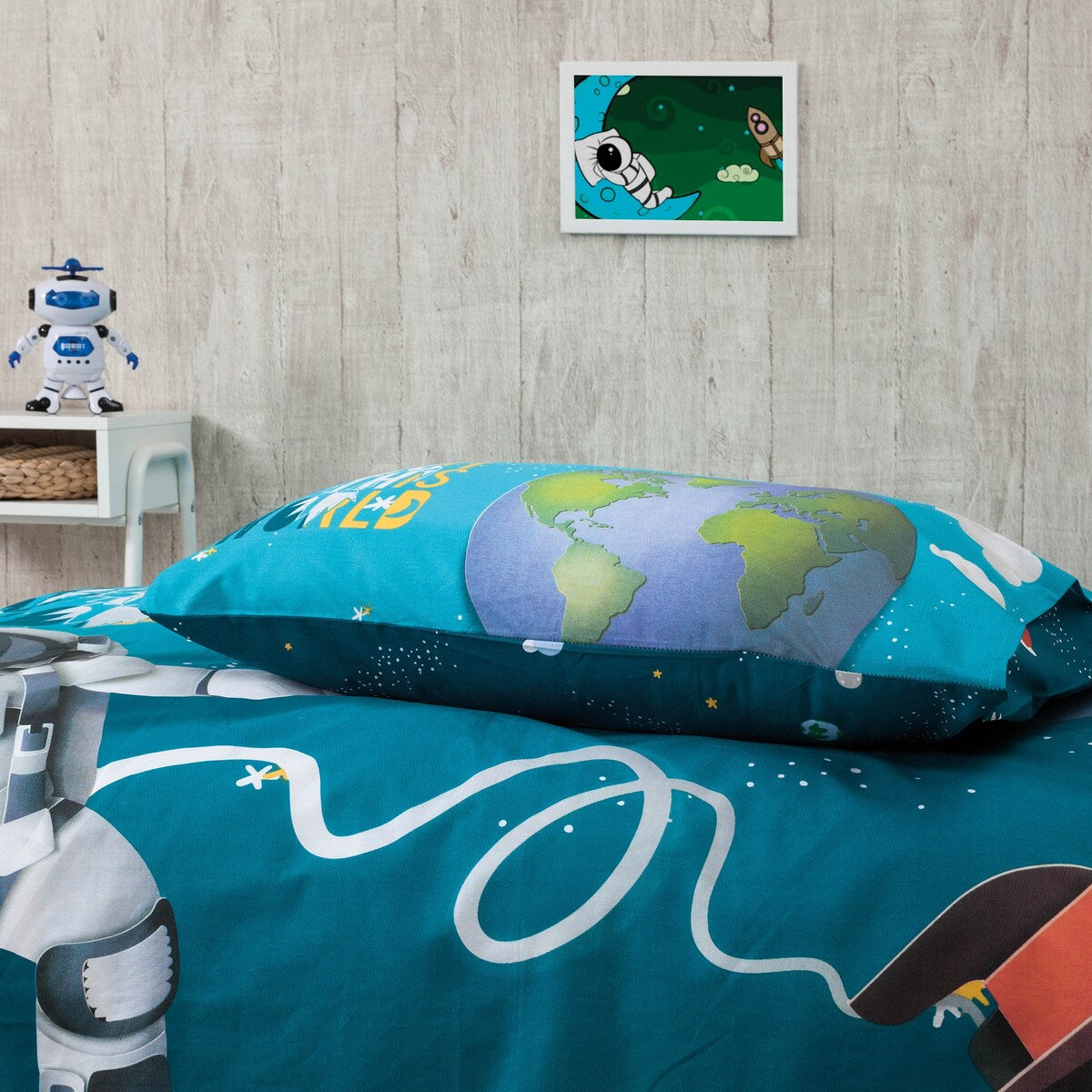 SUSSEXHOME Cosmos In Sky Twin Size Duvet Cover Set, Hypoallergenic