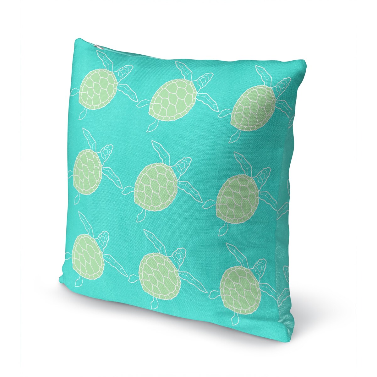 SWIMMING TURTLES AQUA Accent Pillow by Kavka Designs
