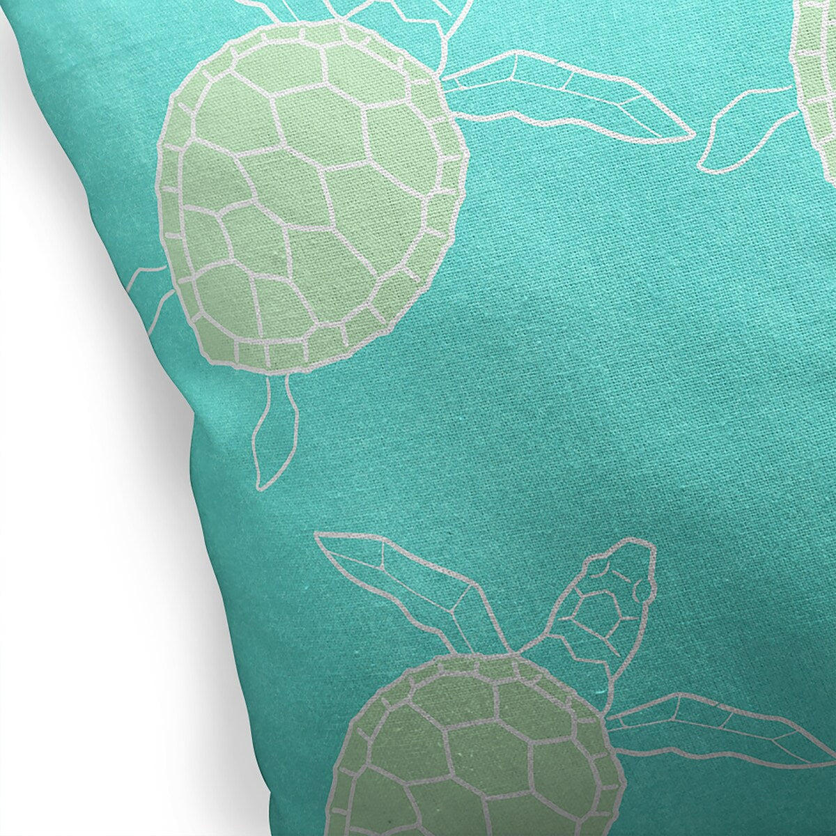 SWIMMING TURTLES AQUA Accent Pillow by Kavka Designs