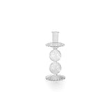 Sabadell Swirl Glass Taper Candle Holders, Set of 2