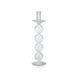 Sabadell Swirl Glass Taper Candle Holders, Set of 2