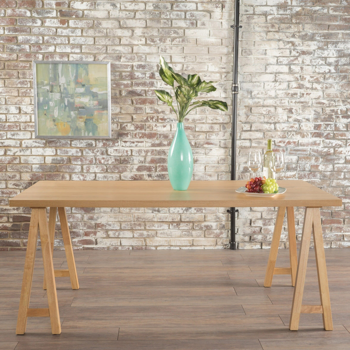 Sabine Rectangle Wood Farmhouse Dining Table by Christopher Knight Home