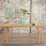 Sabine Rectangle Wood Farmhouse Dining Table by Christopher Knight Home