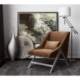 Sabrina Pecan Velvet Chair
