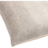 Sachine Modern Oatmeal and Black Cotton Throw Pillow