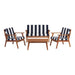 Saco Outdoor Striped Chat Set