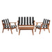 Saco Outdoor Striped Chat Set