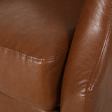 Sadlier Faux Leather Tufted Pushback Recliner by Christopher Knight Home