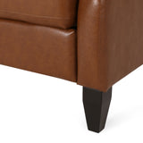 Sadlier Faux Leather Tufted Pushback Recliner by Christopher Knight Home