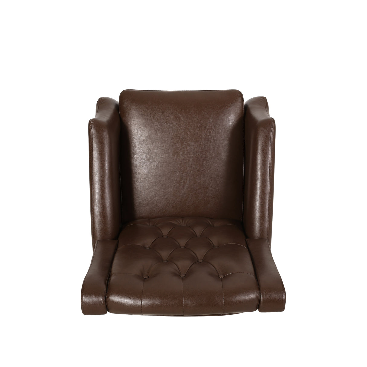 Sadlier Faux Leather Tufted Pushback Recliner by Christopher Knight Home