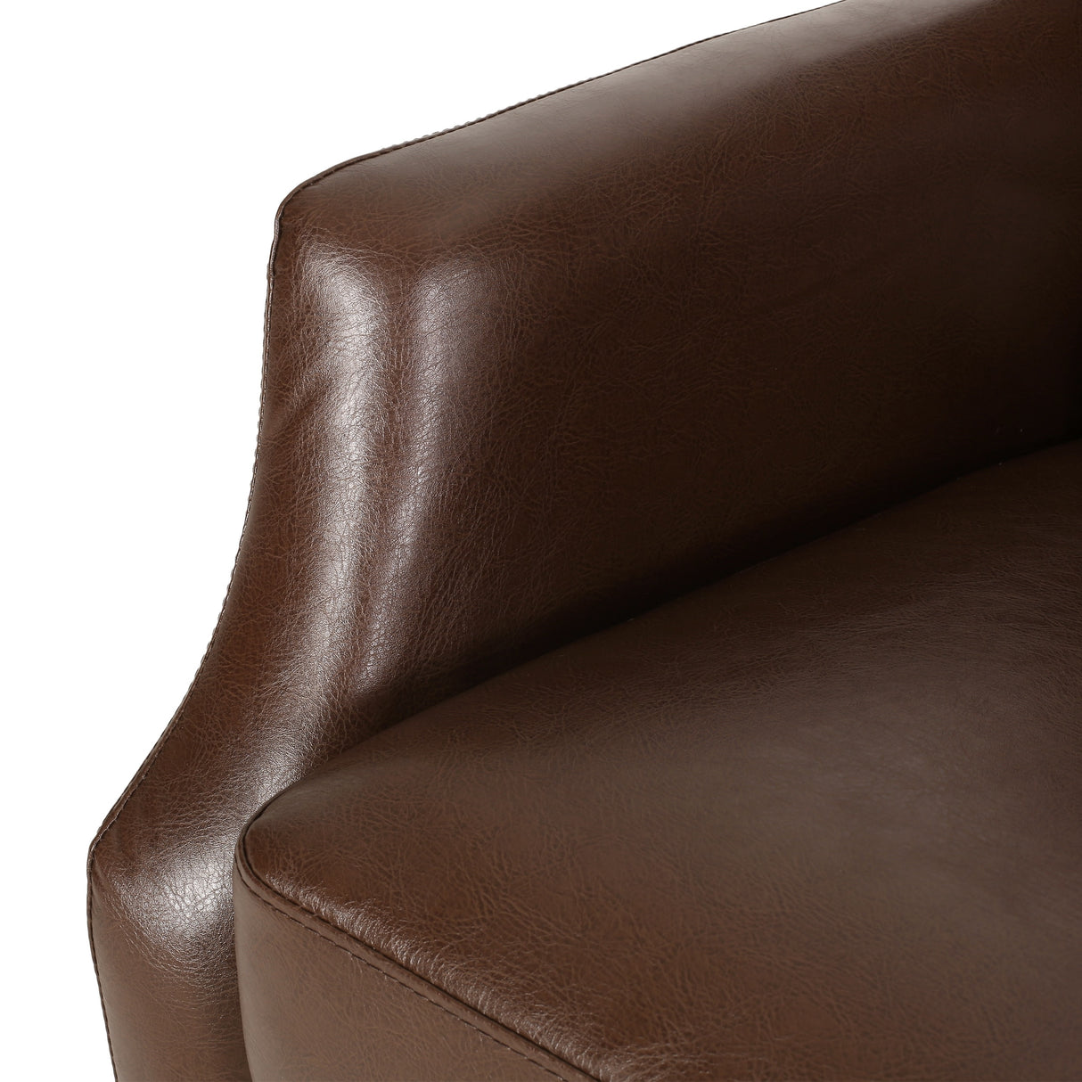 Sadlier Faux Leather Tufted Pushback Recliner by Christopher Knight Home