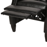 Sadlier Faux Leather Tufted Pushback Recliner by Christopher Knight Home