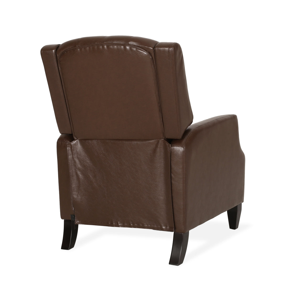 Sadlier Faux Leather Tufted Pushback Recliner by Christopher Knight Home