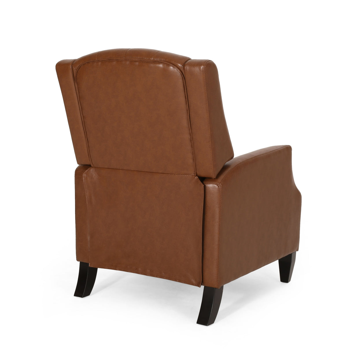 Sadlier Faux Leather Tufted Pushback Recliner by Christopher Knight Home