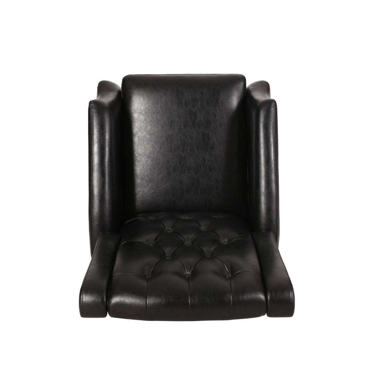 Sadlier Faux Leather Tufted Pushback Recliner by Christopher Knight Home