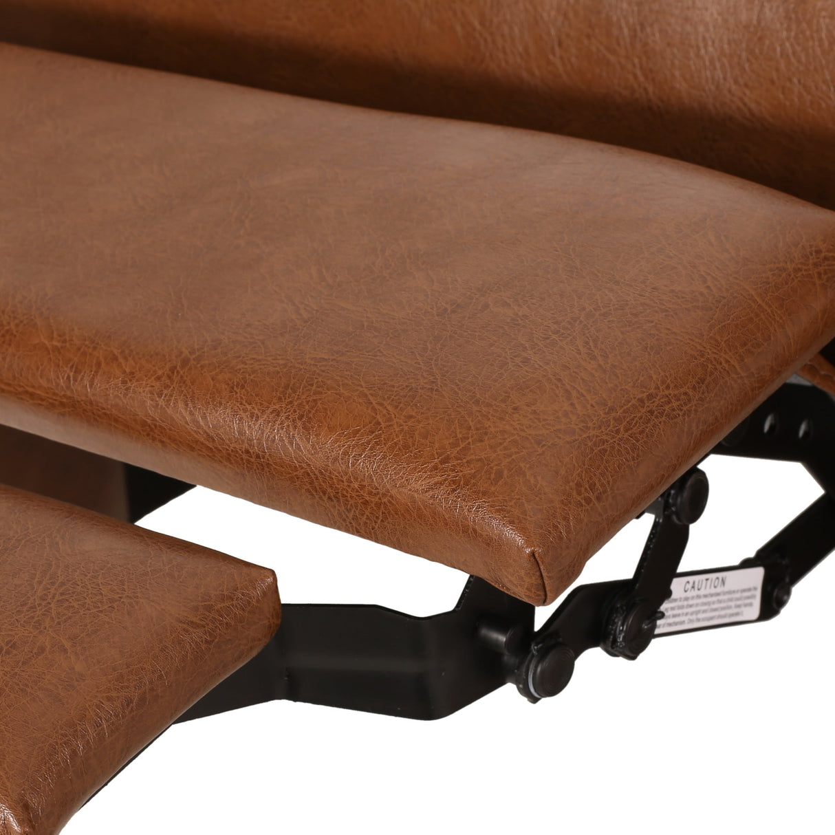 Sadlier Faux Leather Tufted Pushback Recliner by Christopher Knight Home