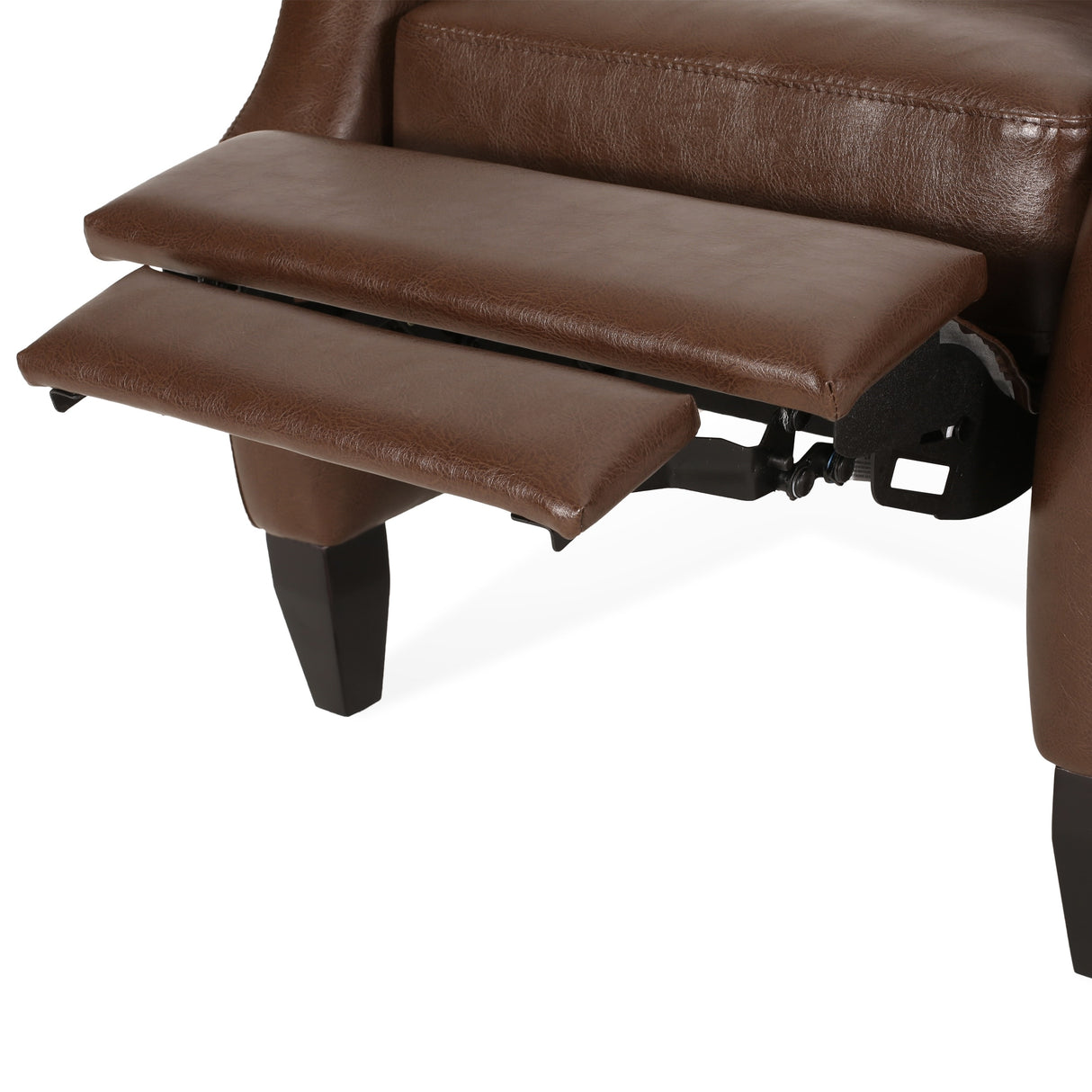 Sadlier Faux Leather Tufted Pushback Recliner by Christopher Knight Home