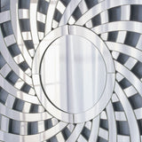 Sadye Glam Flower Wall Mirror by Christopher Knight Home - Silver - N/A
