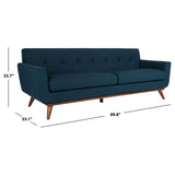 SAFAVIEH Couture Opal Linen Tufted Sofa. - 89.8" W x 33.1" L x 32.7" H