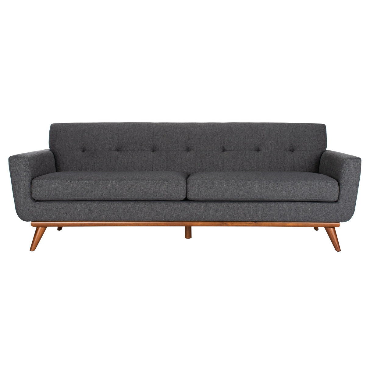 SAFAVIEH Couture Opal Linen Tufted Sofa. - 89.8" W x 33.1" L x 32.7" H
