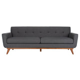 SAFAVIEH Couture Opal Linen Tufted Sofa. - 89.8" W x 33.1" L x 32.7" H