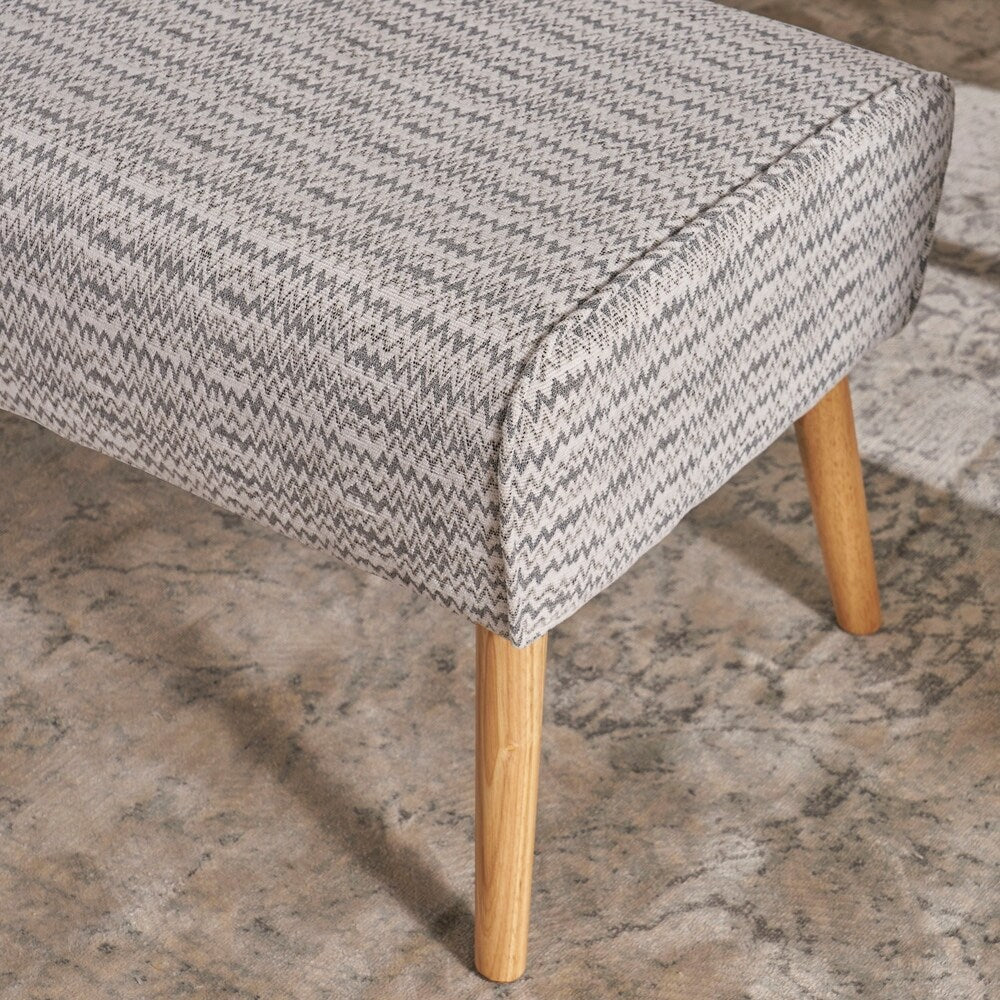 Safire Mid Century Boho Fabric Ottoman by Christopher Knight Home