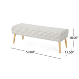 Safire Mid Century Boho Fabric Ottoman by Christopher Knight Home
