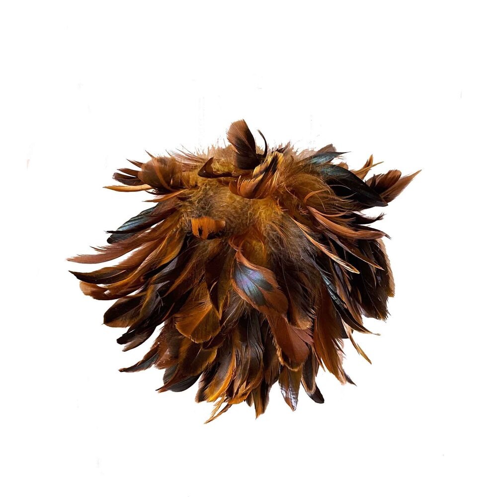 Sage & Co 9-inch Feather Ball Ornament (Pack of 12)