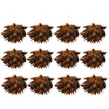Sage & Co 9-inch Feather Ball Ornament (Pack of 12)