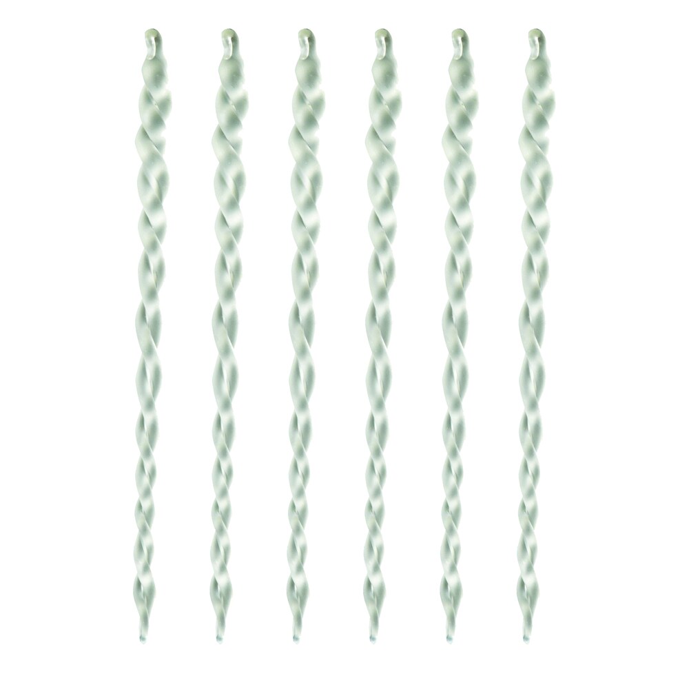Sage & Co Sage & Co. 7-inch Icicle Glass Christmas Ornament (Pack of 6)