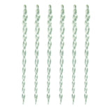 Sage & Co Sage & Co. 7-inch Icicle Glass Christmas Ornament (Pack of 6)