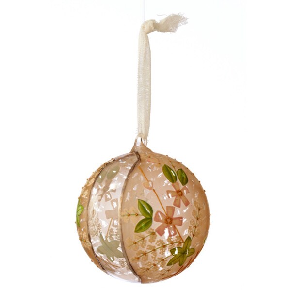 Sage & Co Sage & Co. Hand-painted 4.75-inch Glass Ball Christmas Ornaments (Pack of 6)