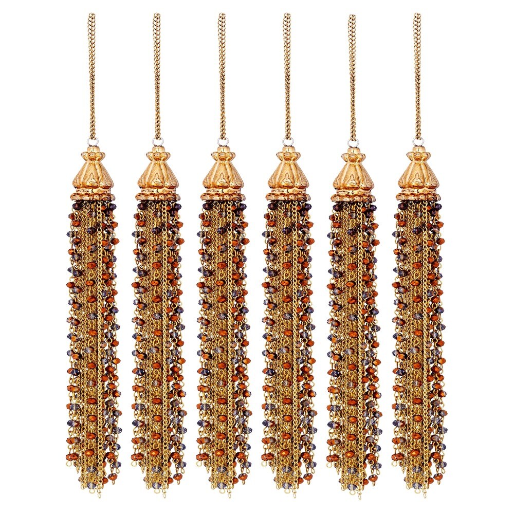 Sage & Co. 12-inch Bead Tassel Ornament