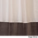 Exclusive Fabrics Eggshell Taffeta and Velvet Banded Curtain Panel - 46 x 84