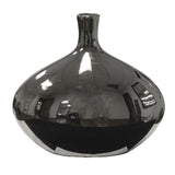 Sagebrook Home 11345 Decorative Ceramic Vase, Silver Ceramic, 11.5 X 5 X 10.75 Inches