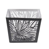 Sagebrook Home 11711 Metal Candle Holder, Black/Silver Metal, 4.75 x 4.75 x 3.75 Inches