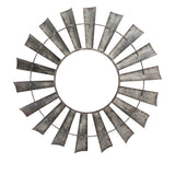 Sagebrook Home 13113-01 Metal Frame Wall Mirror, Silver, Window Box Metal, 35.25 x 35.25 x 2.25 Inches